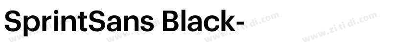 SprintSans Black字体转换